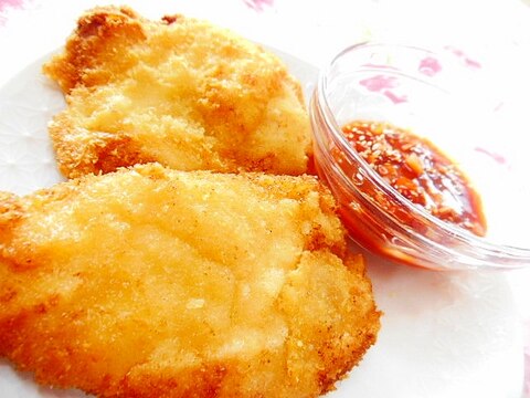 ❤かぼす・チキンカツにヤンニョムソースを添えて❤